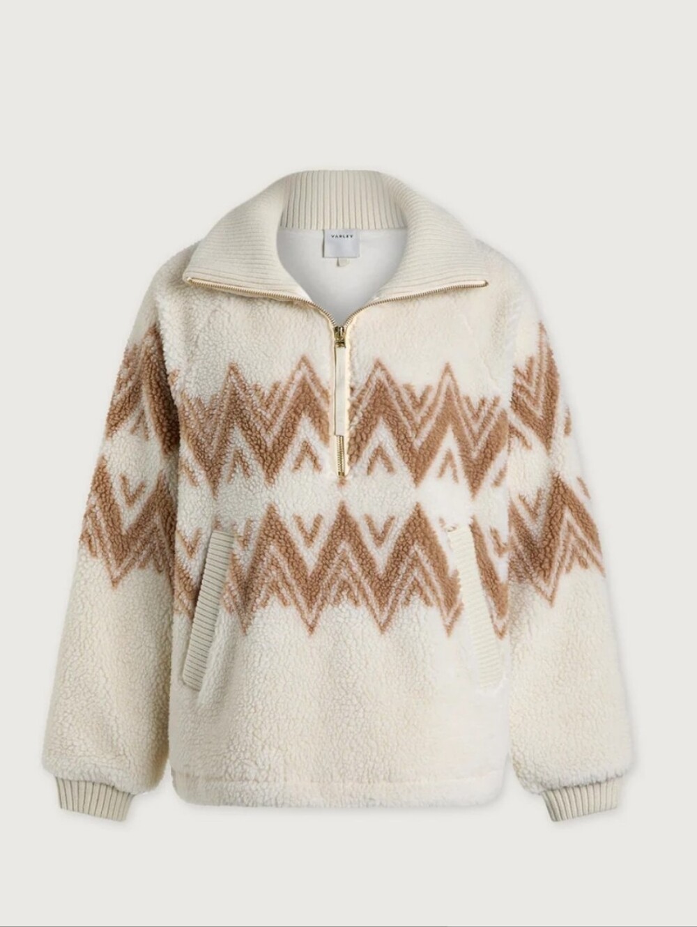 NWT! Varley Hendrik Half-Zip Sherpa Pullover Sweater - Womens Size Large